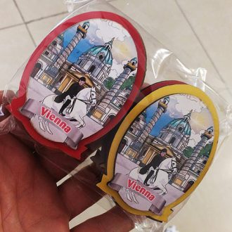 Turistik hediyelik magnet - Oval formda 3mm Çift Kat