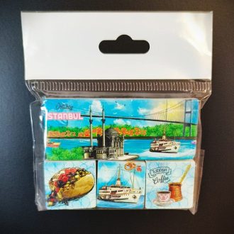 Turistik hediyelik Eşya - 3 adet 2,5x2,5cm ve 1 adet 3x7,5cm lik doğal taş set